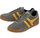 Gola Sneaker Harrier Suede-Leder aschegrau/gelb/navyblau Herren